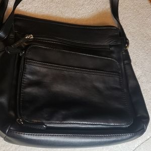 COPY - Giani Bernini Black Leather Cross Body Bag